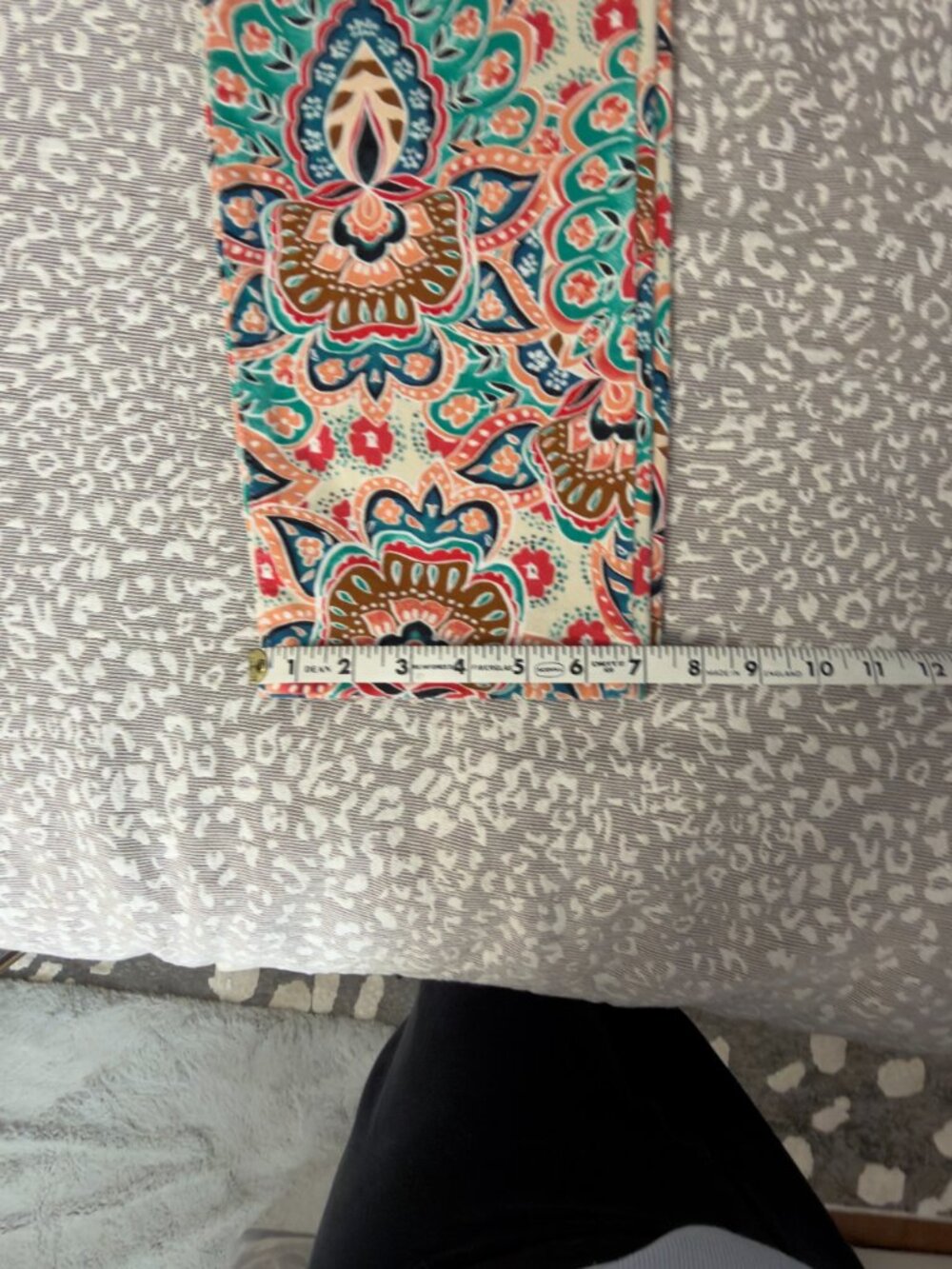 Chico's So Slimming Girlfriend Ankle Pants Paisley Print- Size 2.5 Long - Picture 4 of 9